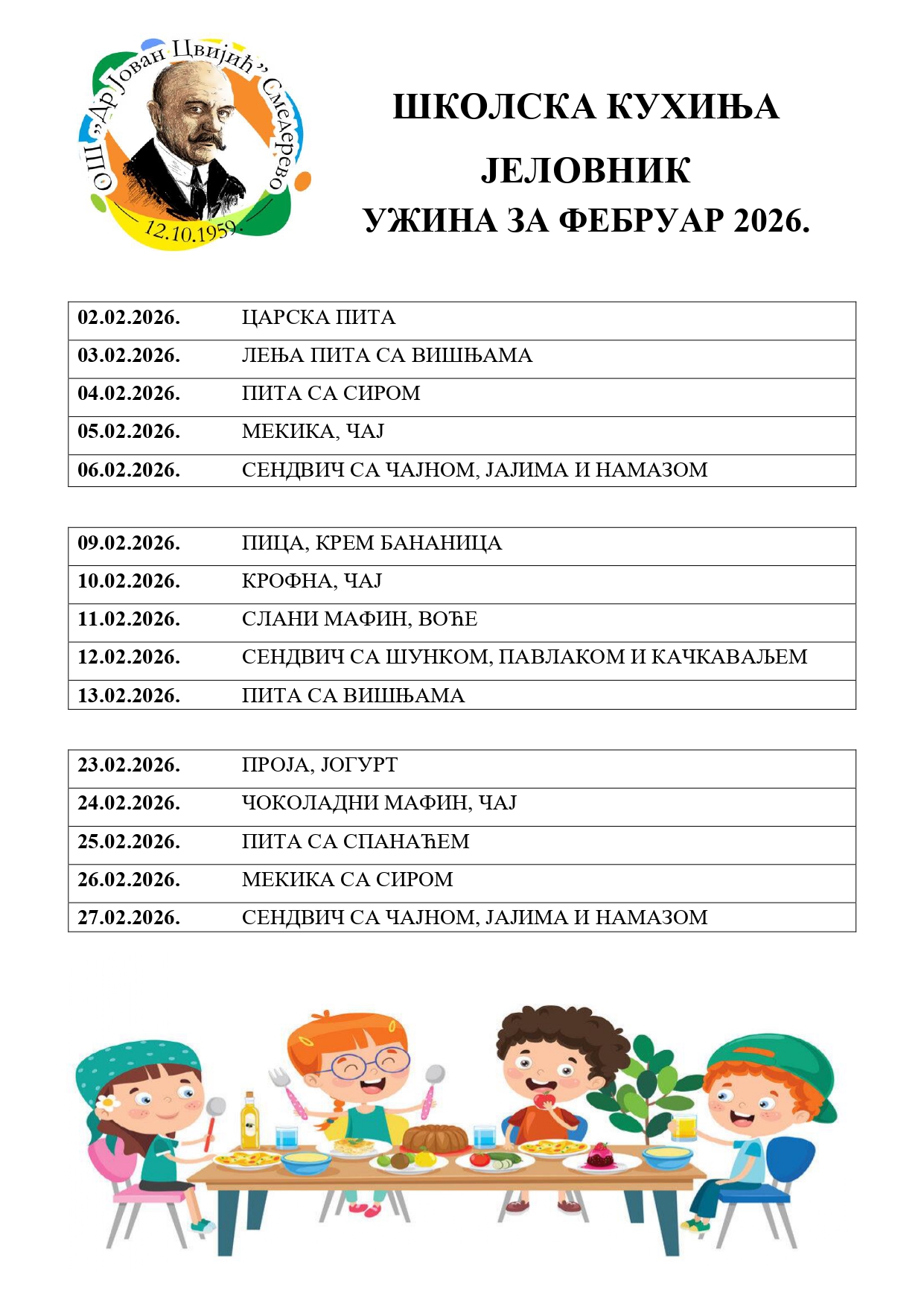 Jelovnik uzina 6 2025 2026 02